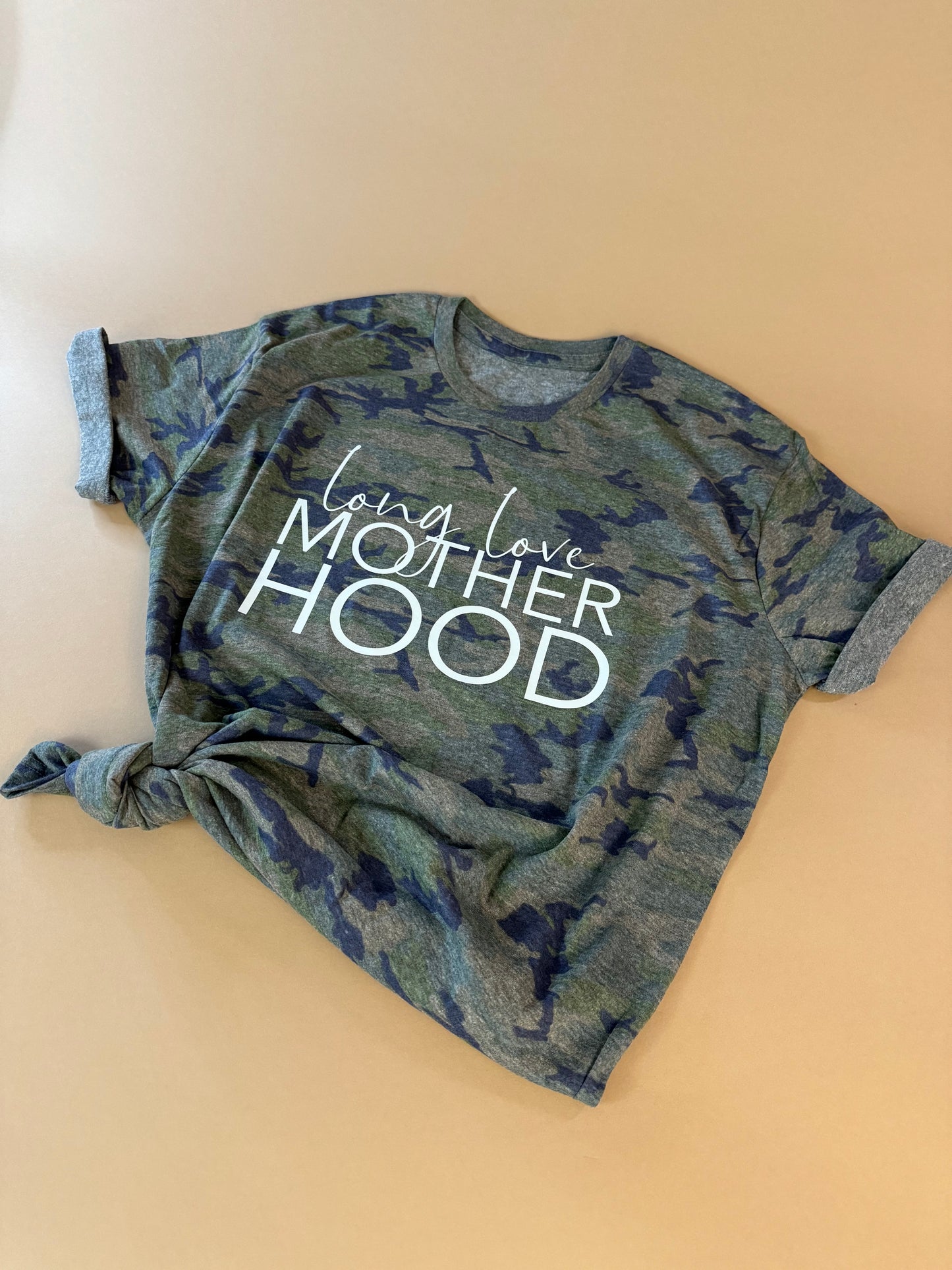 Long Love Motherhood' Camo Tee