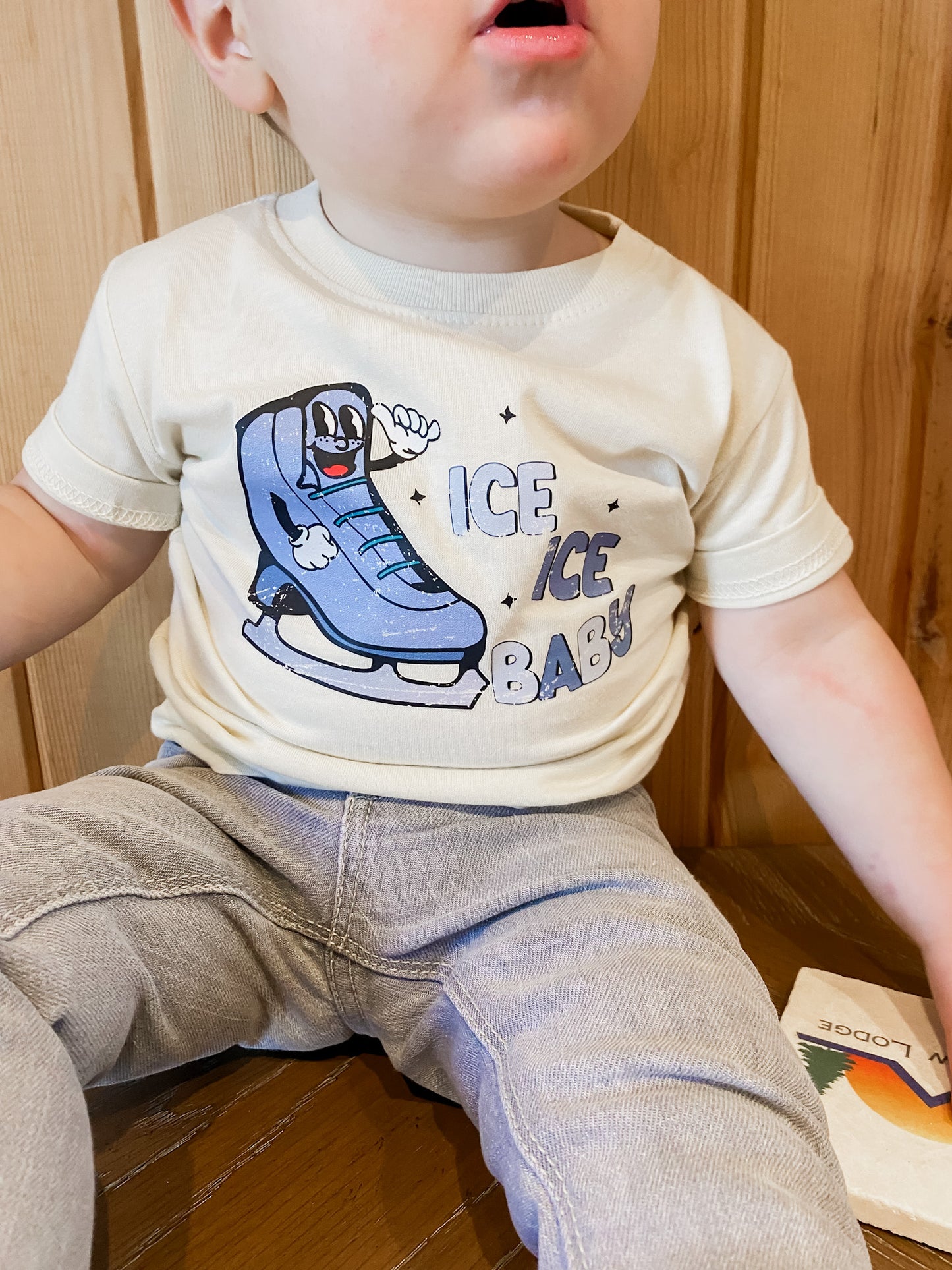 Ice Ice Baby Ice Skate Bodysuit and Tee