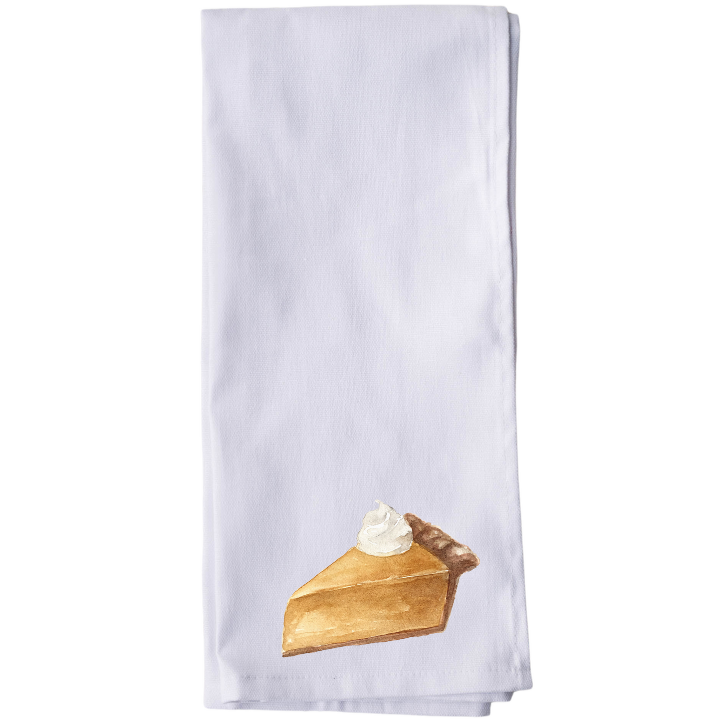 Watercolor Pumpkin Pie Tea Towel